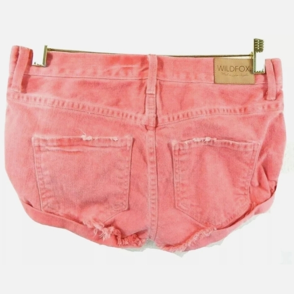 Wildfox Michelle Slouchy Boyfriend Jean Shorts Vintage Lifeguard - Picture 3 of 4